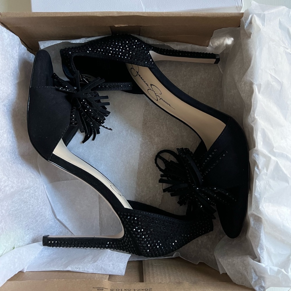 Brand new Jessica Simpson Jillari heel sandal black size 9